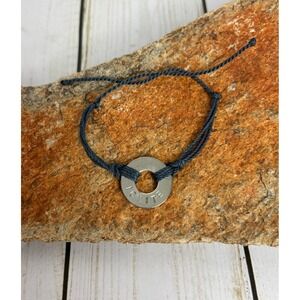 MyIntent Ignite Token Bracelet Blue Waxed‎ Cord Adjustable Inspirational P183